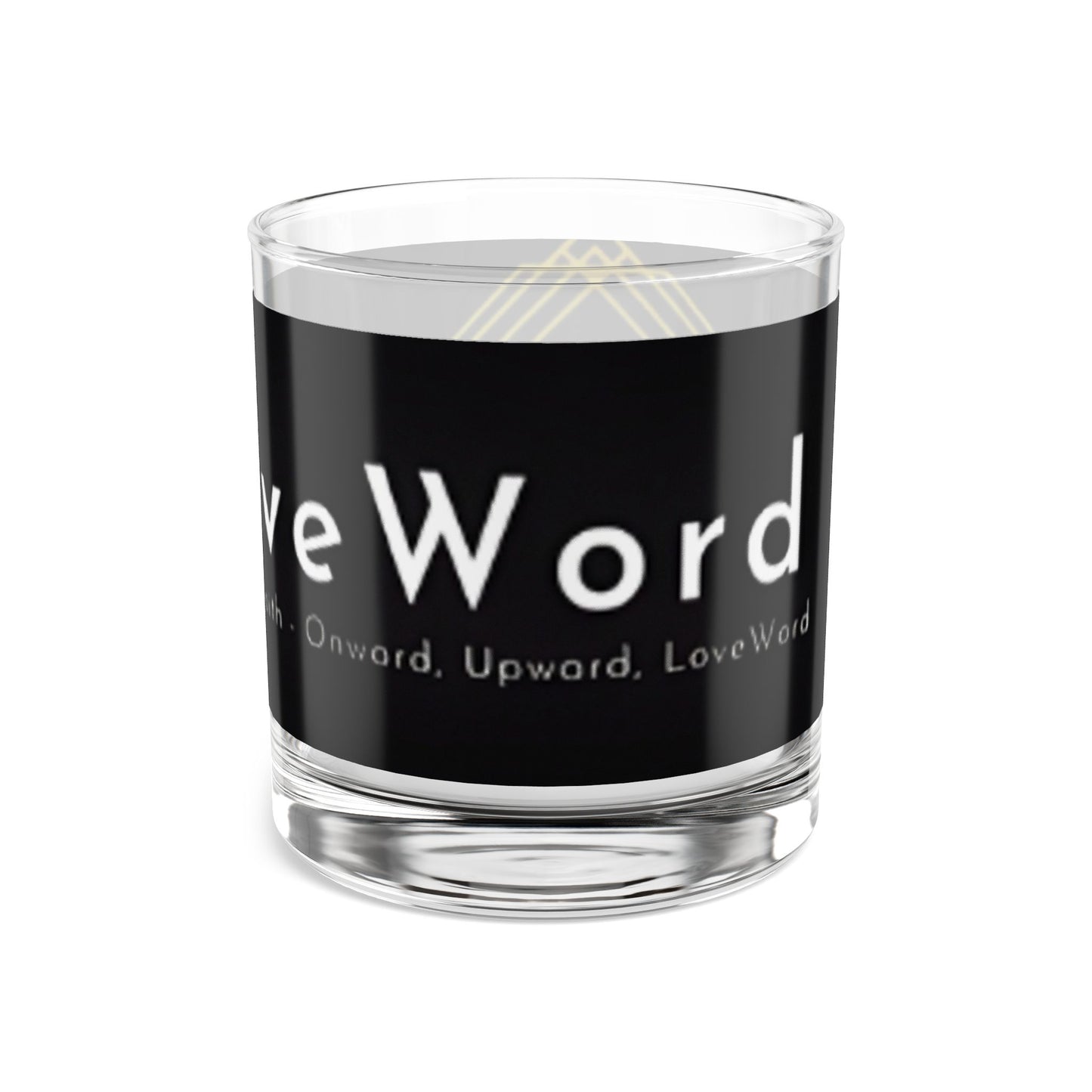 LoveWell Branded 10oz Whiskey Rocks Glass — Logo Barware Gift