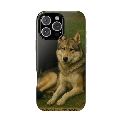 The Hybrids Legends Phone Case — Odin & Thor Vintage Canine Art Protective Cover