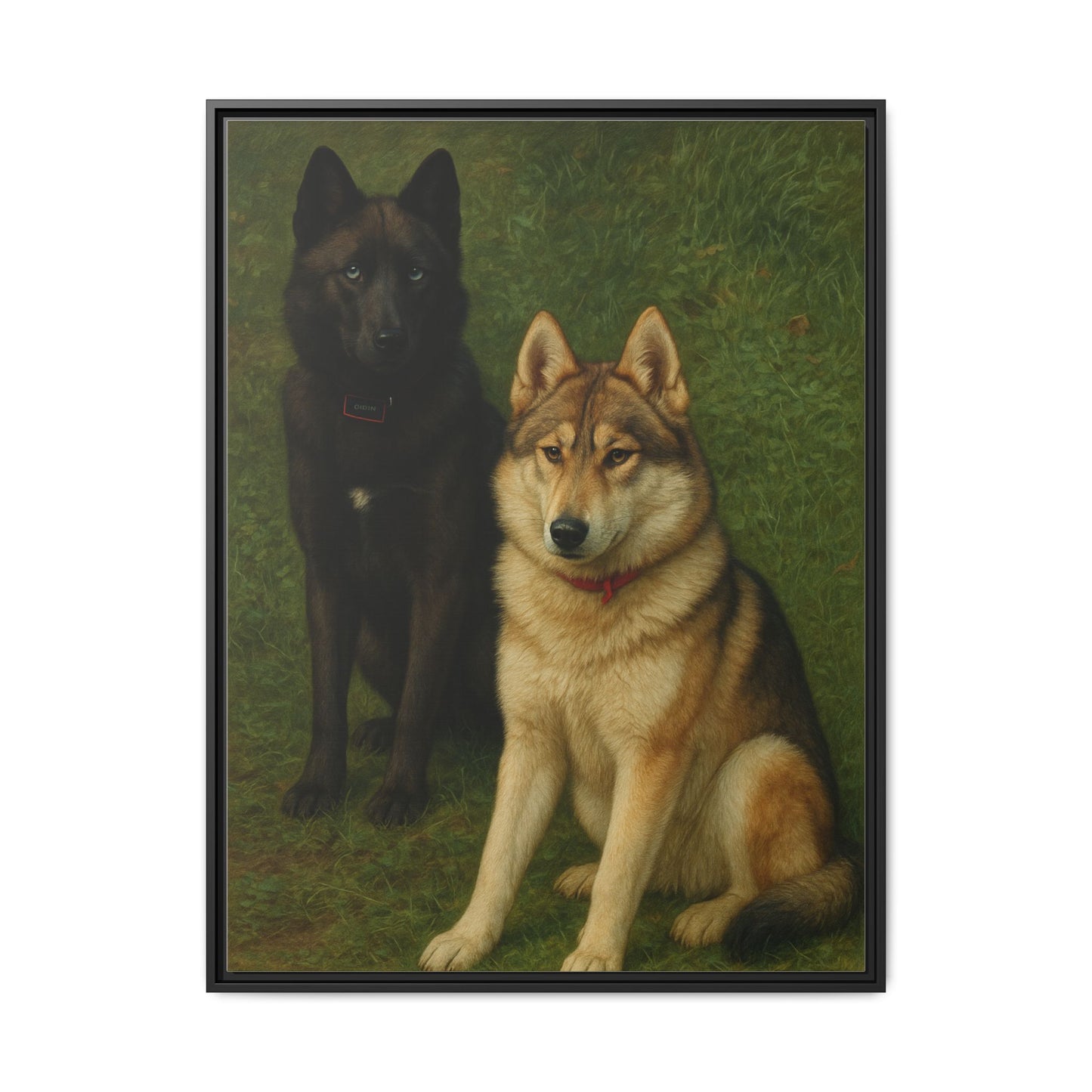 Odin & Thor Hybrid Legends Framed Matte Canvas Art