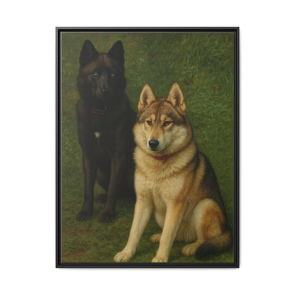 Odin & Thor Hybrid Legends Framed Matte Canvas Art