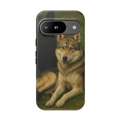 The Hybrids Legends Phone Case — Odin & Thor Vintage Canine Art Protective Cover