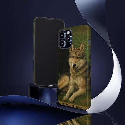 The Hybrids Legends Phone Case — Odin & Thor Vintage Canine Art Protective Cover
