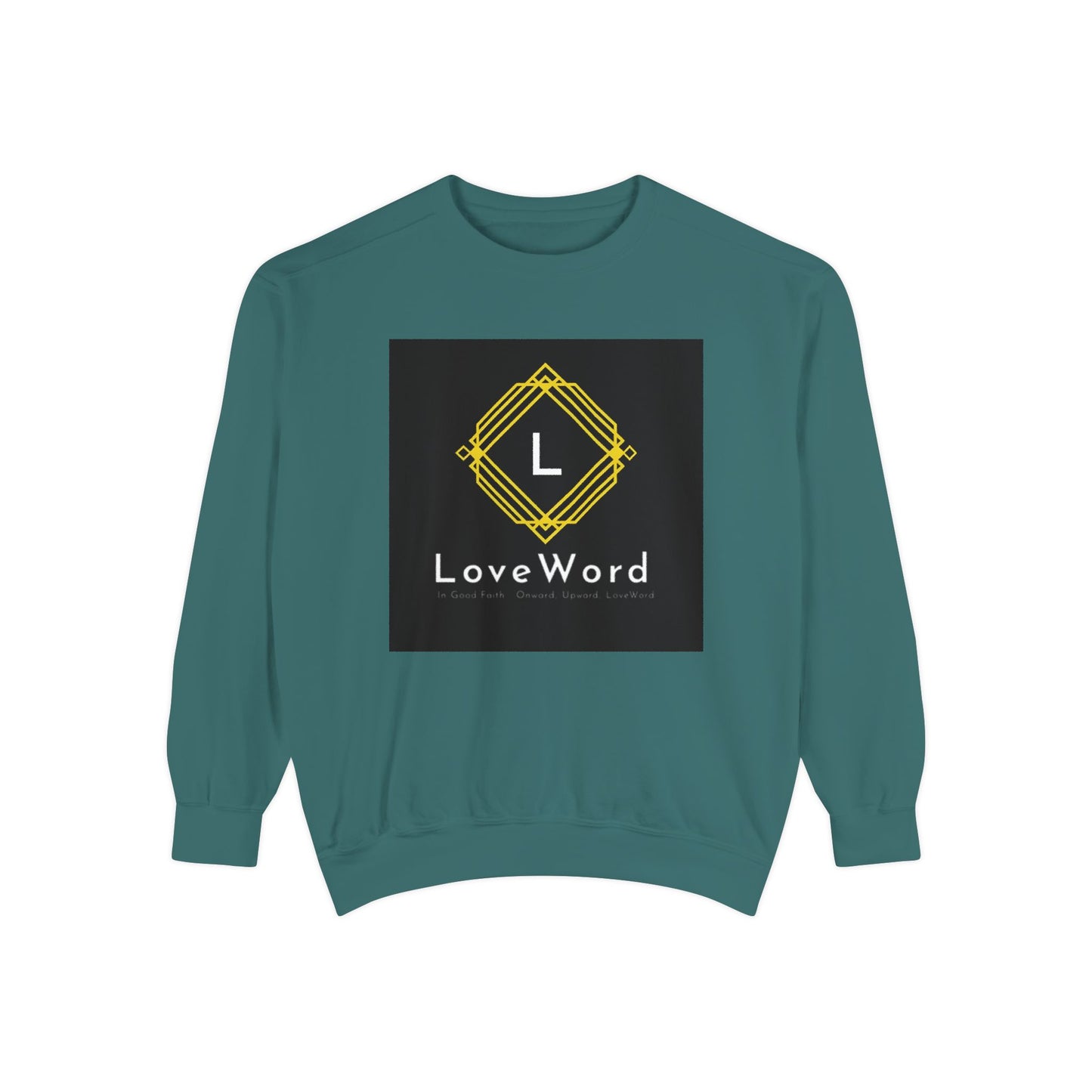 LoveWord Branded Sweatshirt — Minimal Geometric Crewneck
