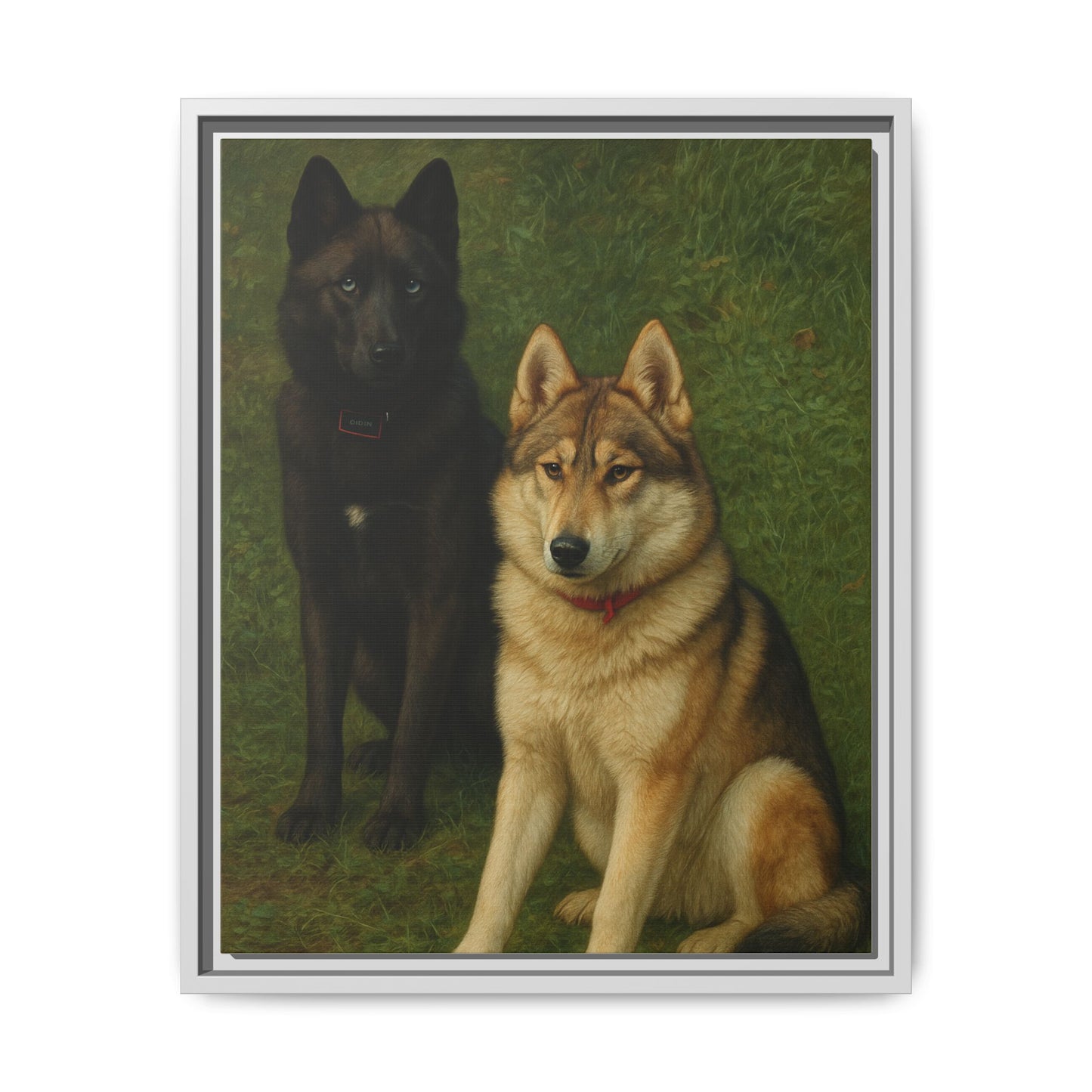 Odin & Thor Hybrid Legends Framed Matte Canvas Art