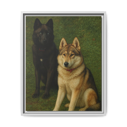 Odin & Thor Hybrid Legends Framed Matte Canvas Art