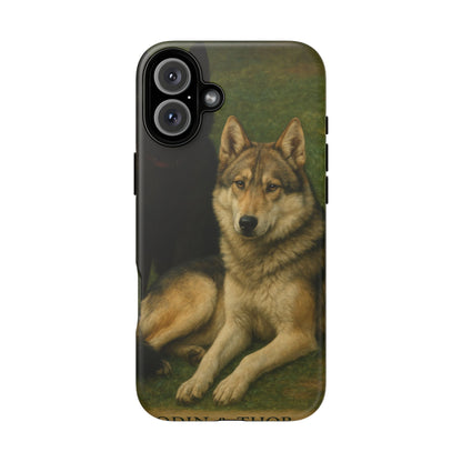 The Hybrids Legends Phone Case — Odin & Thor Vintage Canine Art Protective Cover