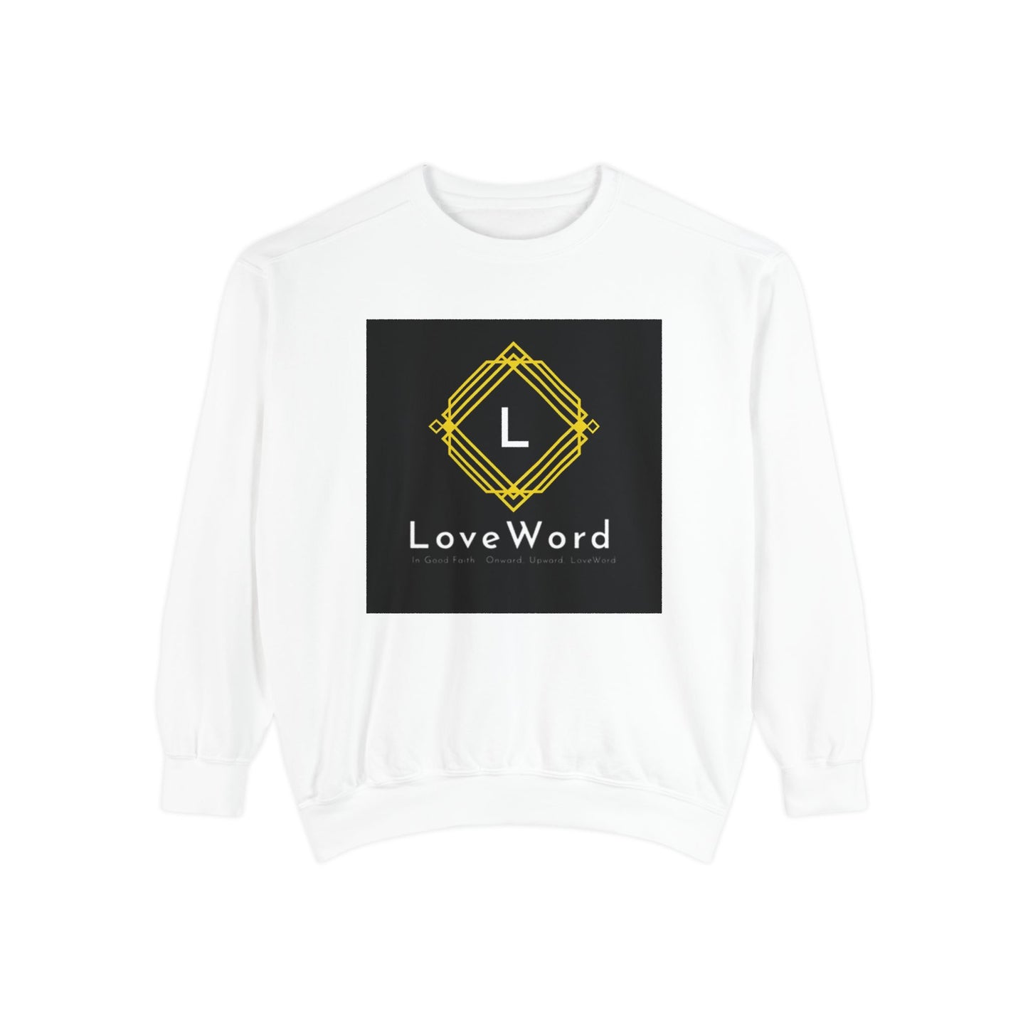 LoveWord Branded Sweatshirt — Minimal Geometric Crewneck