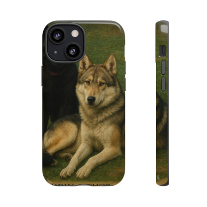 The Hybrids Legends Phone Case — Odin & Thor Vintage Canine Art Protective Cover