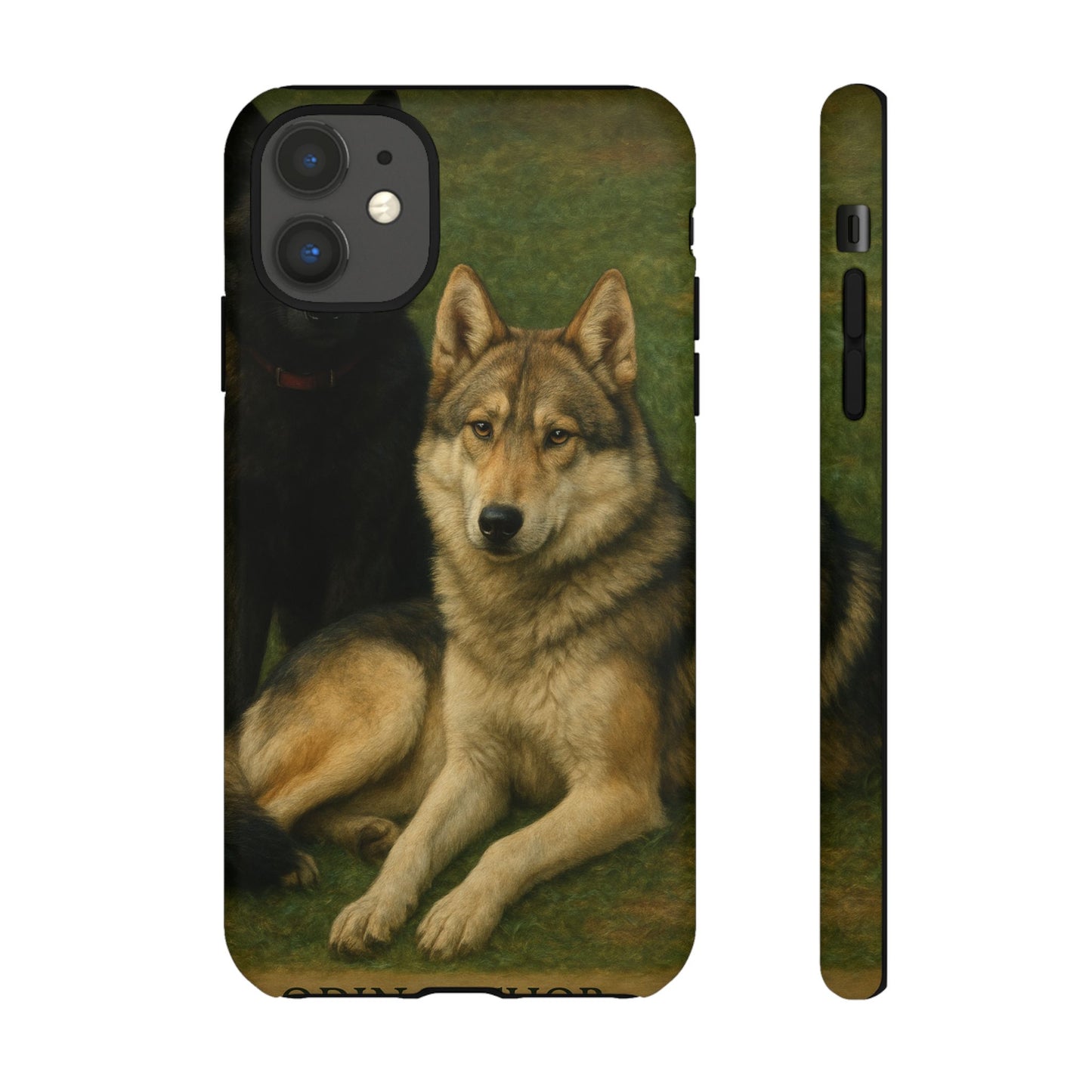 The Hybrids Legends Phone Case — Odin & Thor Vintage Canine Art Protective Cover