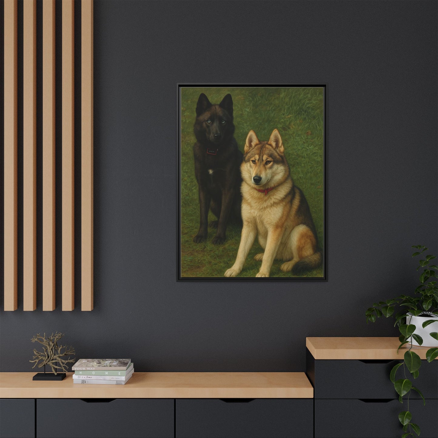 Odin & Thor Hybrid Legends Framed Matte Canvas Art