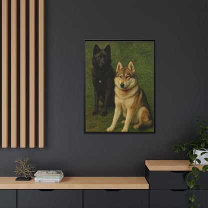 Odin & Thor Hybrid Legends Framed Matte Canvas Art