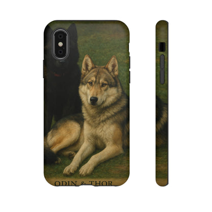 The Hybrids Legends Phone Case — Odin & Thor Vintage Canine Art Protective Cover