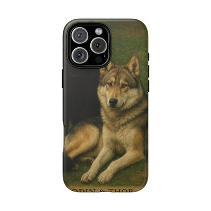 The Hybrids Legends Phone Case — Odin & Thor Vintage Canine Art Protective Cover