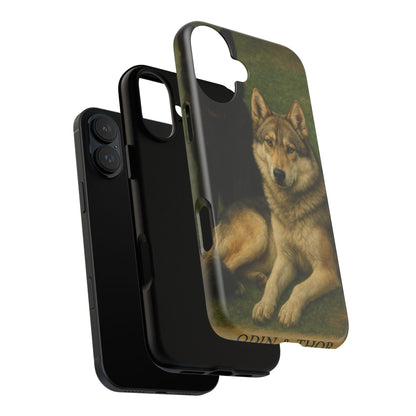 The Hybrids Legends Phone Case — Odin & Thor Vintage Canine Art Protective Cover