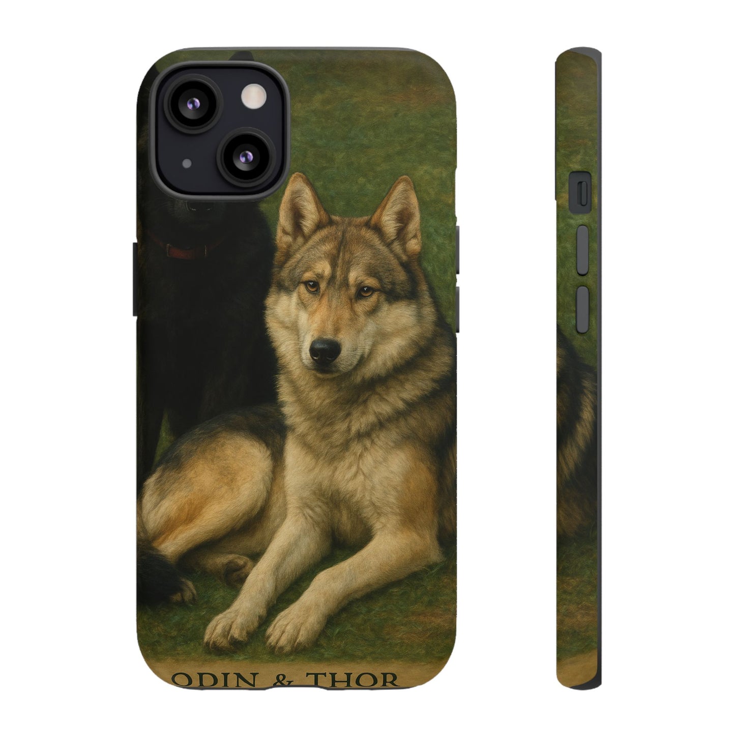 The Hybrids Legends Phone Case — Odin & Thor Vintage Canine Art Protective Cover