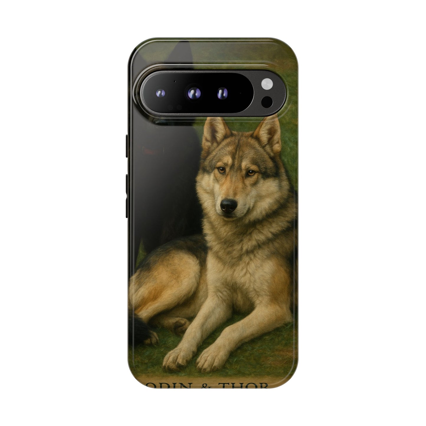 The Hybrids Legends Phone Case — Odin & Thor Vintage Canine Art Protective Cover