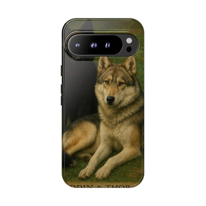 The Hybrids Legends Phone Case — Odin & Thor Vintage Canine Art Protective Cover