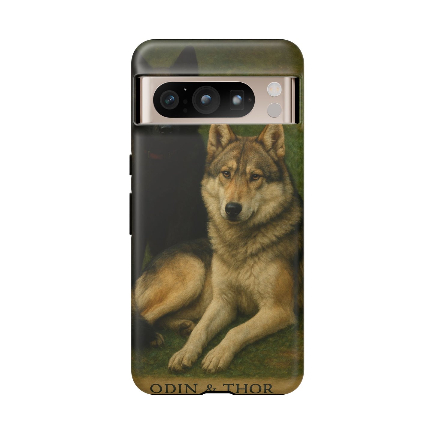 The Hybrids Legends Phone Case — Odin & Thor Vintage Canine Art Protective Cover