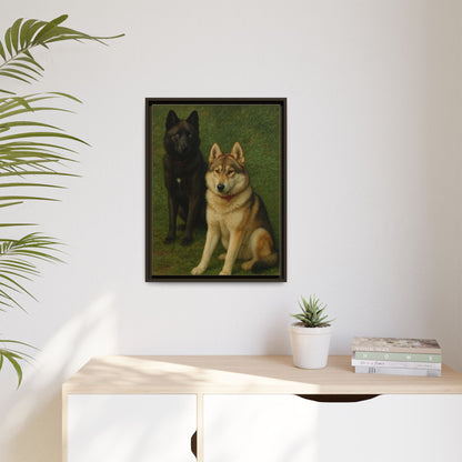 Odin & Thor Hybrid Legends Framed Matte Canvas Art