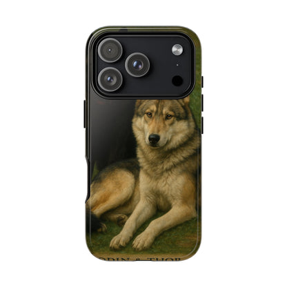 The Hybrids Legends Phone Case — Odin & Thor Vintage Canine Art Protective Cover
