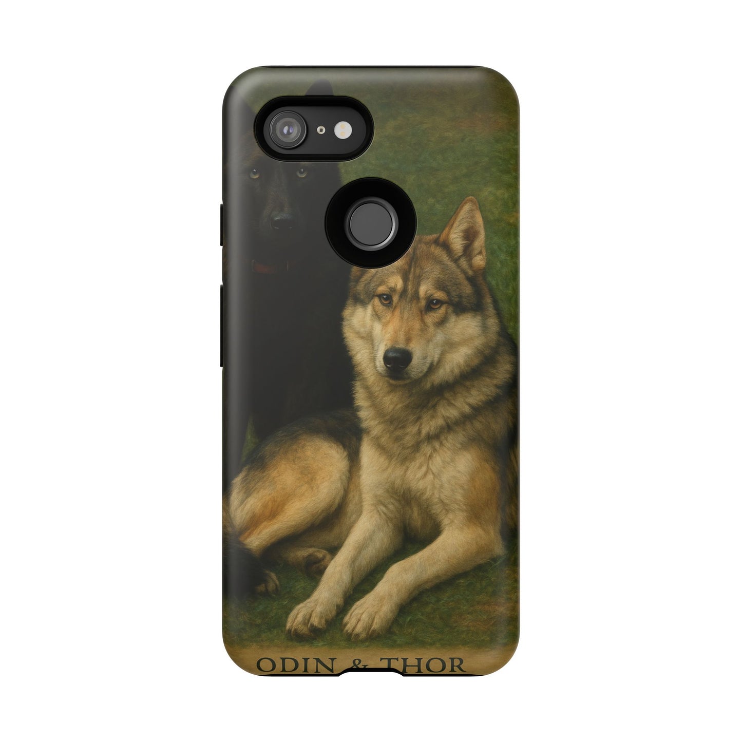The Hybrids Legends Phone Case — Odin & Thor Vintage Canine Art Protective Cover