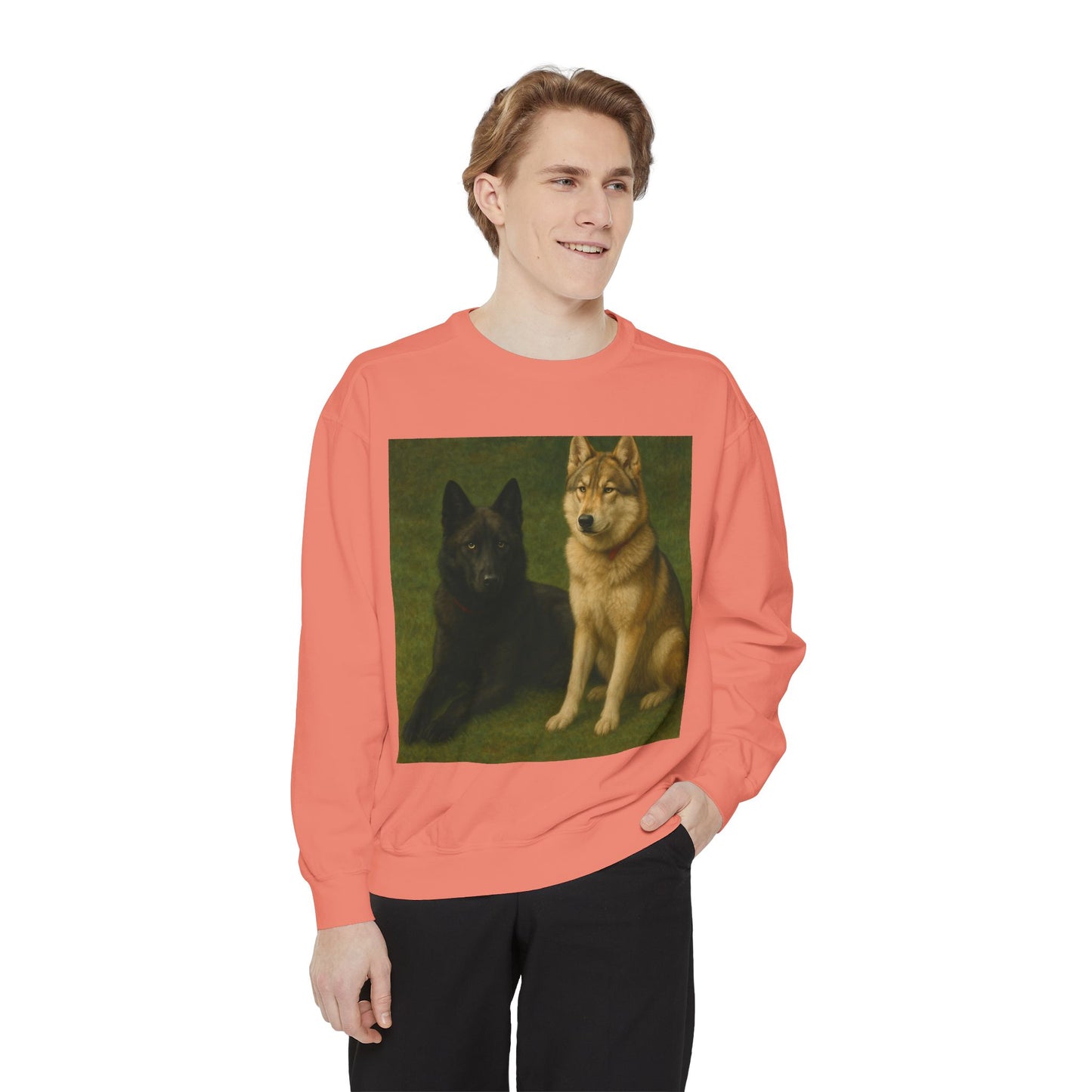Odin & Thor Hybrid Legends Sweatshirt – Realistic Black & Tan Hybrids Graphic Crewneck