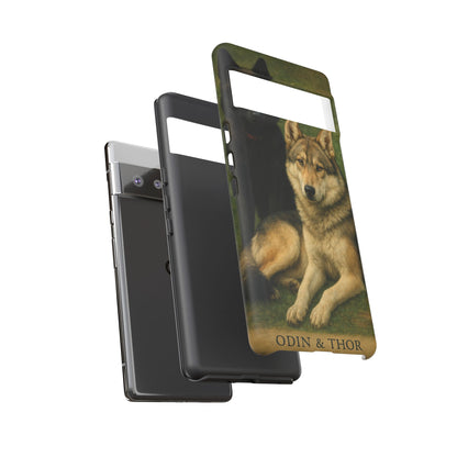 The Hybrids Legends Phone Case — Odin & Thor Vintage Canine Art Protective Cover