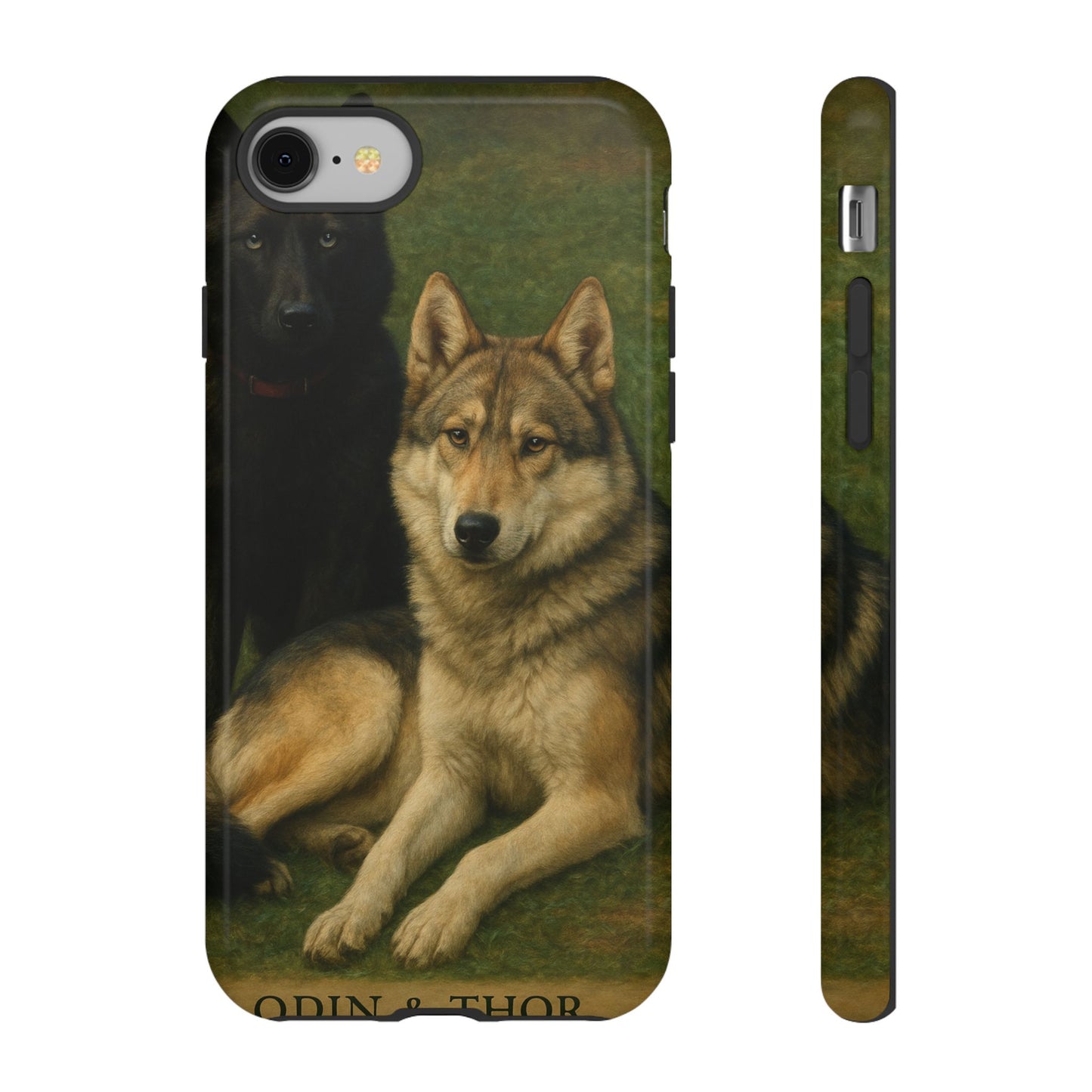 The Hybrids Legends Phone Case — Odin & Thor Vintage Canine Art Protective Cover