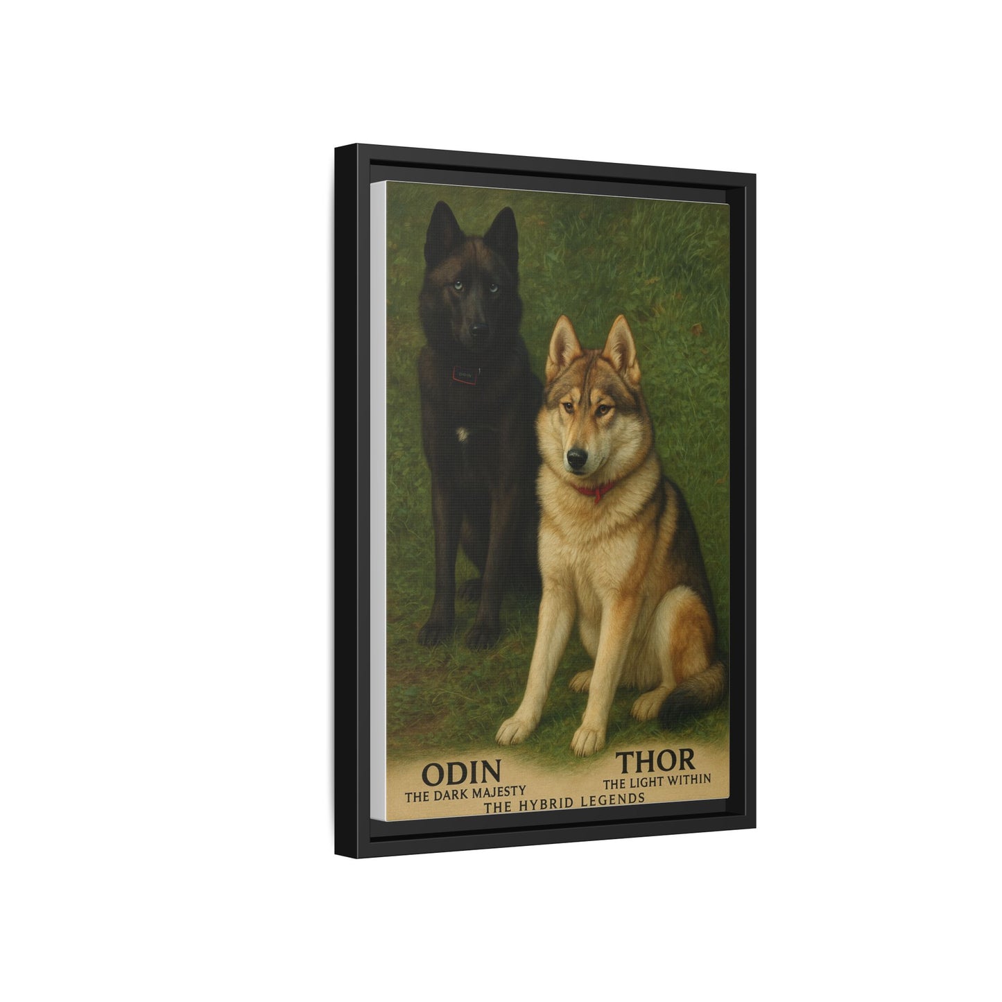 Odin & Thor Hybrid Legends Framed Matte Canvas Art