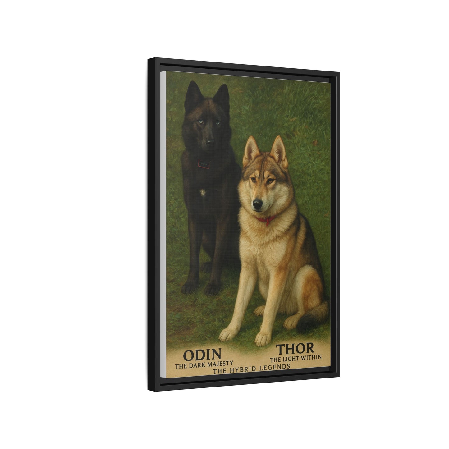 Odin & Thor Hybrid Legends Framed Matte Canvas Art