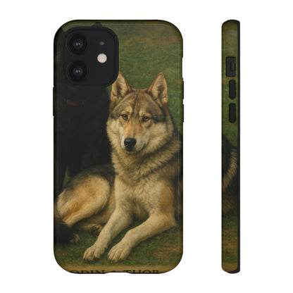 The Hybrids Legends Phone Case — Odin & Thor Vintage Canine Art Protective Cover