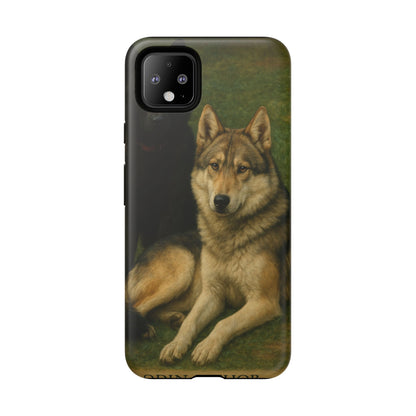 The Hybrids Legends Phone Case — Odin & Thor Vintage Canine Art Protective Cover