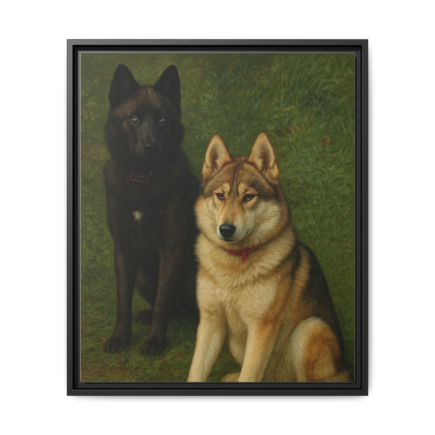 Odin & Thor Hybrid Legends Framed Matte Canvas Art