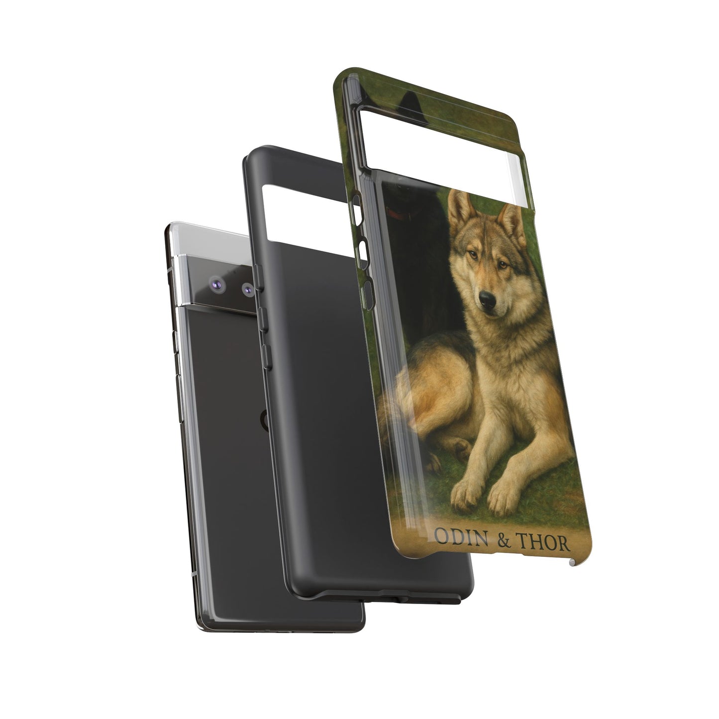The Hybrids Legends Phone Case — Odin & Thor Vintage Canine Art Protective Cover