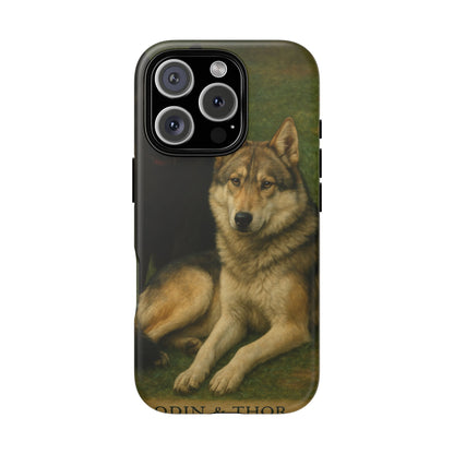 The Hybrids Legends Phone Case — Odin & Thor Vintage Canine Art Protective Cover