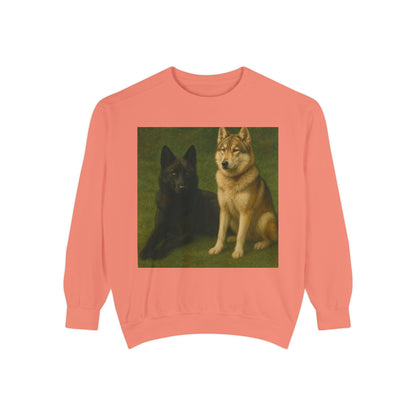 Odin & Thor Hybrid Legends Sweatshirt – Realistic Black & Tan Hybrids Graphic Crewneck