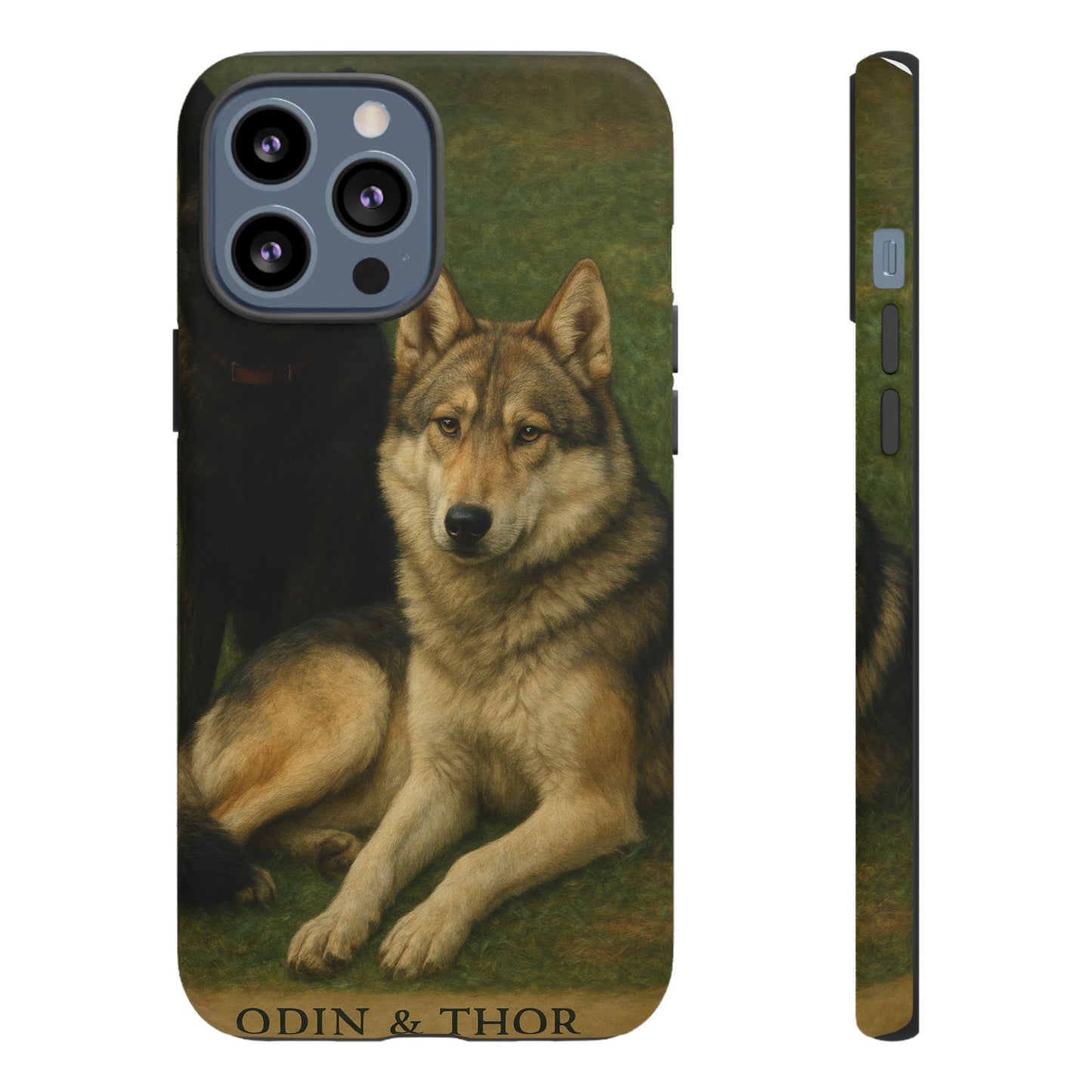The Hybrids Legends Phone Case — Odin & Thor Vintage Canine Art Protective Cover