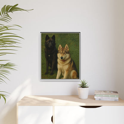 Odin & Thor Hybrid Legends Framed Matte Canvas Art