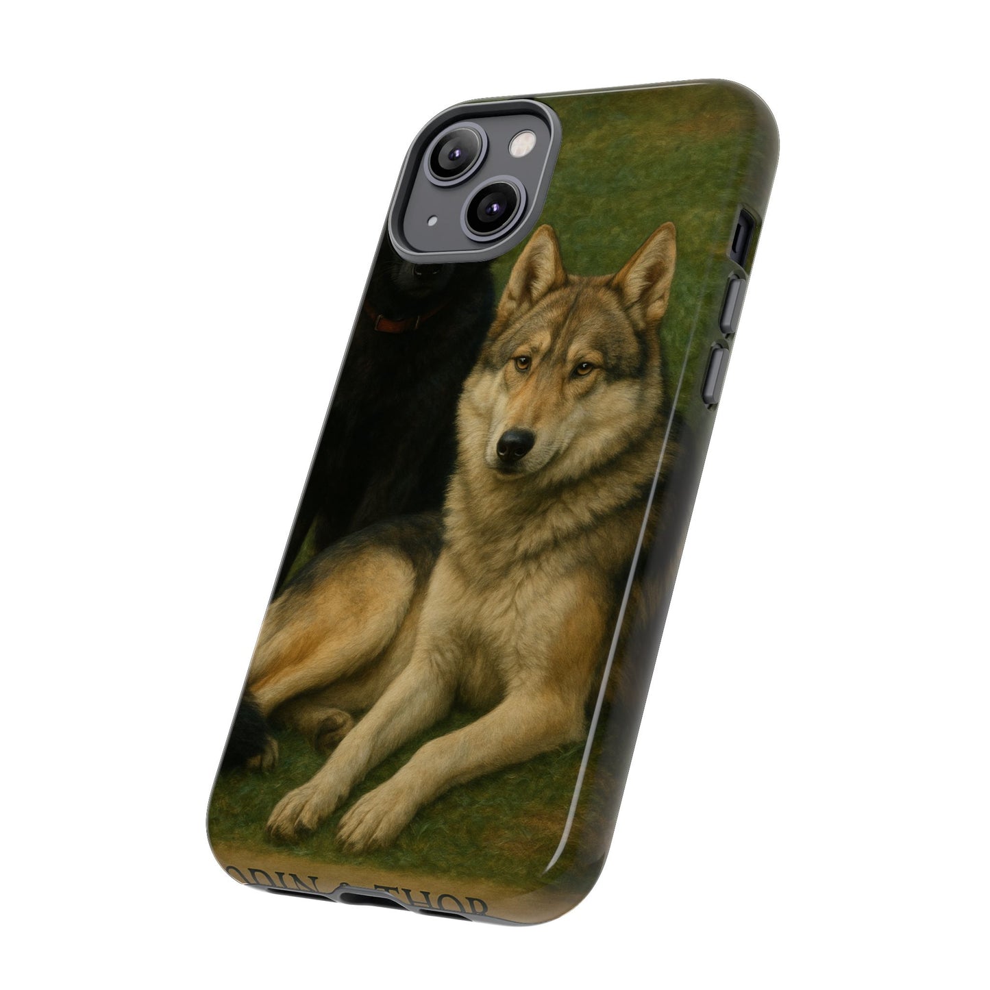 The Hybrids Legends Phone Case — Odin & Thor Vintage Canine Art Protective Cover