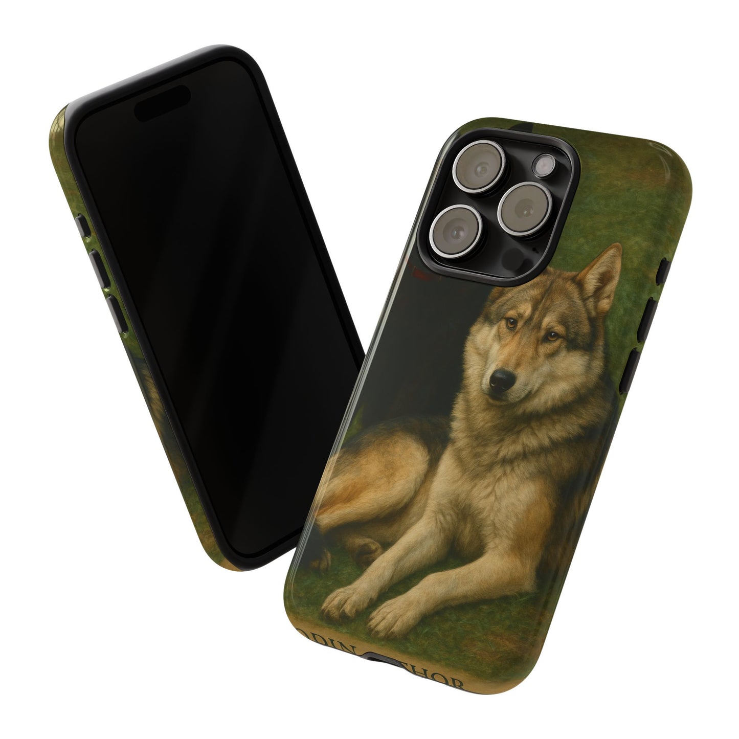 The Hybrids Legends Phone Case — Odin & Thor Vintage Canine Art Protective Cover