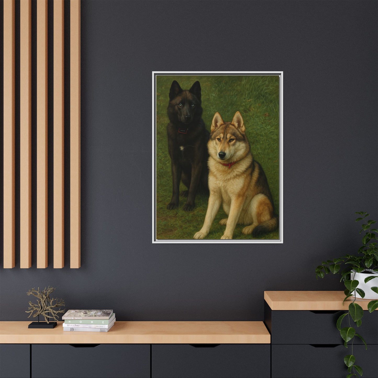 Odin & Thor Hybrid Legends Framed Matte Canvas Art
