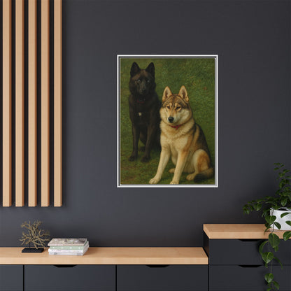 Odin & Thor Hybrid Legends Framed Matte Canvas Art