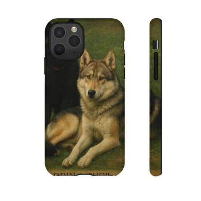 The Hybrids Legends Phone Case — Odin & Thor Vintage Canine Art Protective Cover