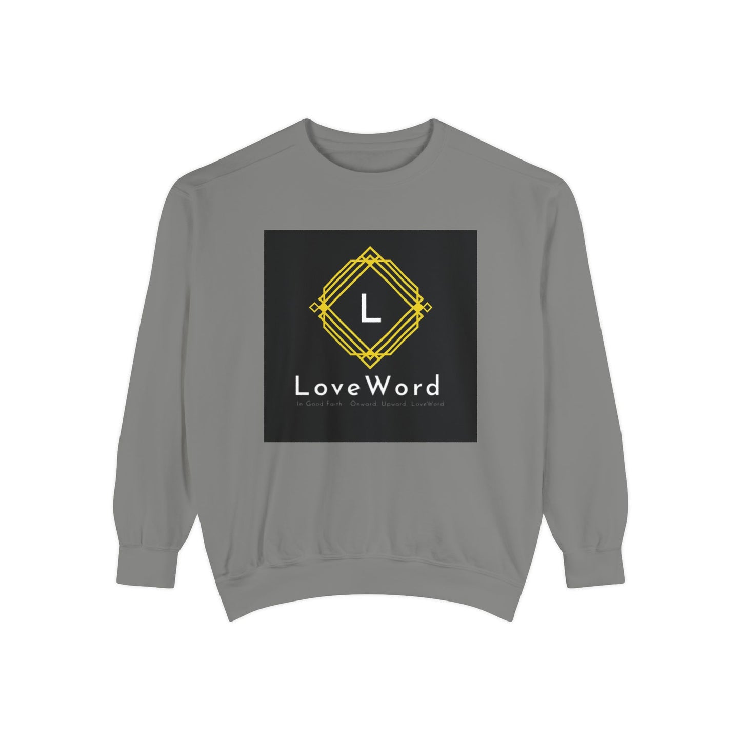 LoveWord Branded Sweatshirt — Minimal Geometric Crewneck