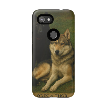 The Hybrids Legends Phone Case — Odin & Thor Vintage Canine Art Protective Cover