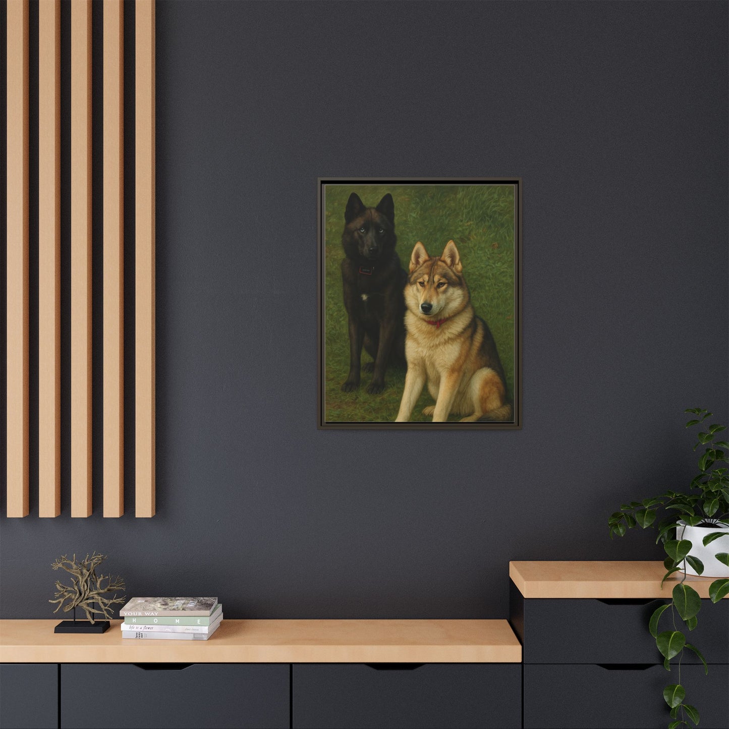 Odin & Thor Hybrid Legends Framed Matte Canvas Art