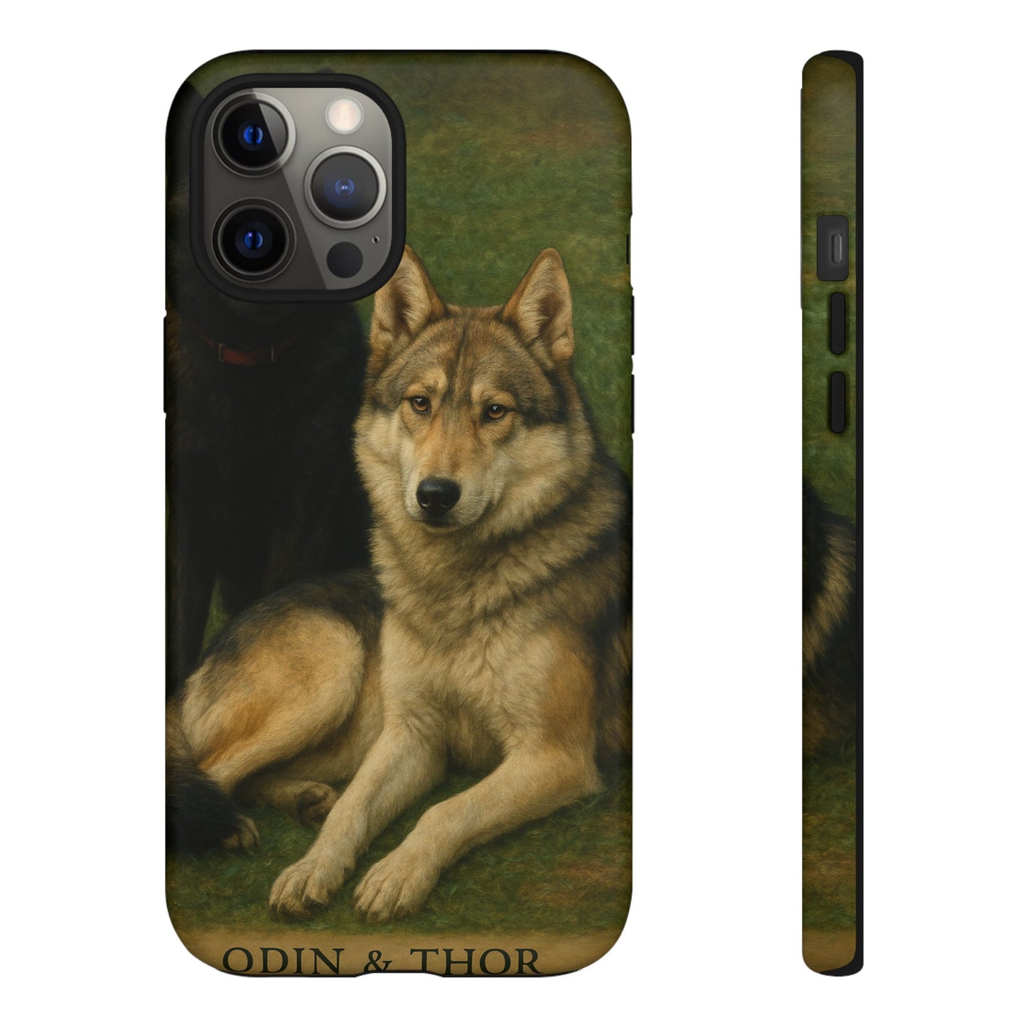 The Hybrids Legends Phone Case — Odin & Thor Vintage Canine Art Protective Cover