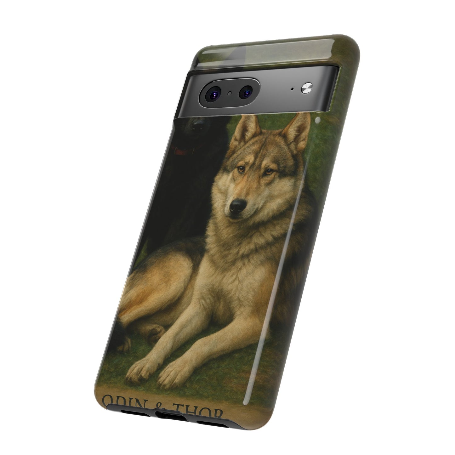 The Hybrids Legends Phone Case — Odin & Thor Vintage Canine Art Protective Cover