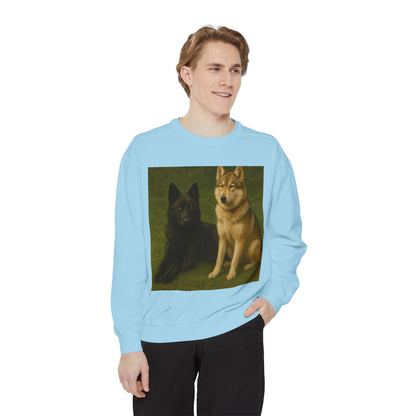 Odin & Thor Hybrid Legends Sweatshirt – Realistic Black & Tan Hybrids Graphic Crewneck