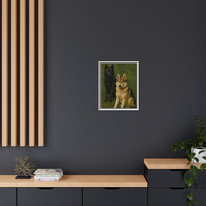 Odin & Thor Hybrid Legends Framed Matte Canvas Art